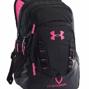 Under Armour Black and Pink Backpack